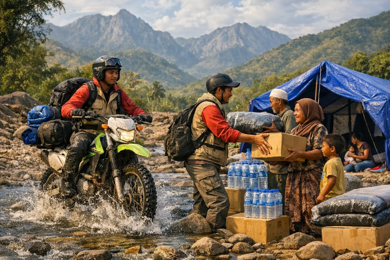 Gempa NTT: Kisah Rafki Menembus Sungai dan Pegunungan