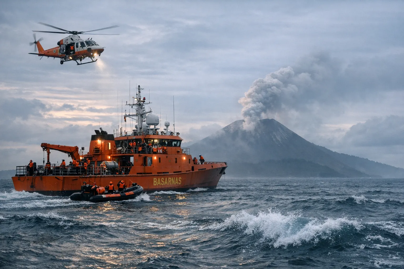 Pencarian Jurnalis Hilang Anak Krakatau Diperluas Pencarian Jurnalis Hilang Anak Krakatau Diperluas