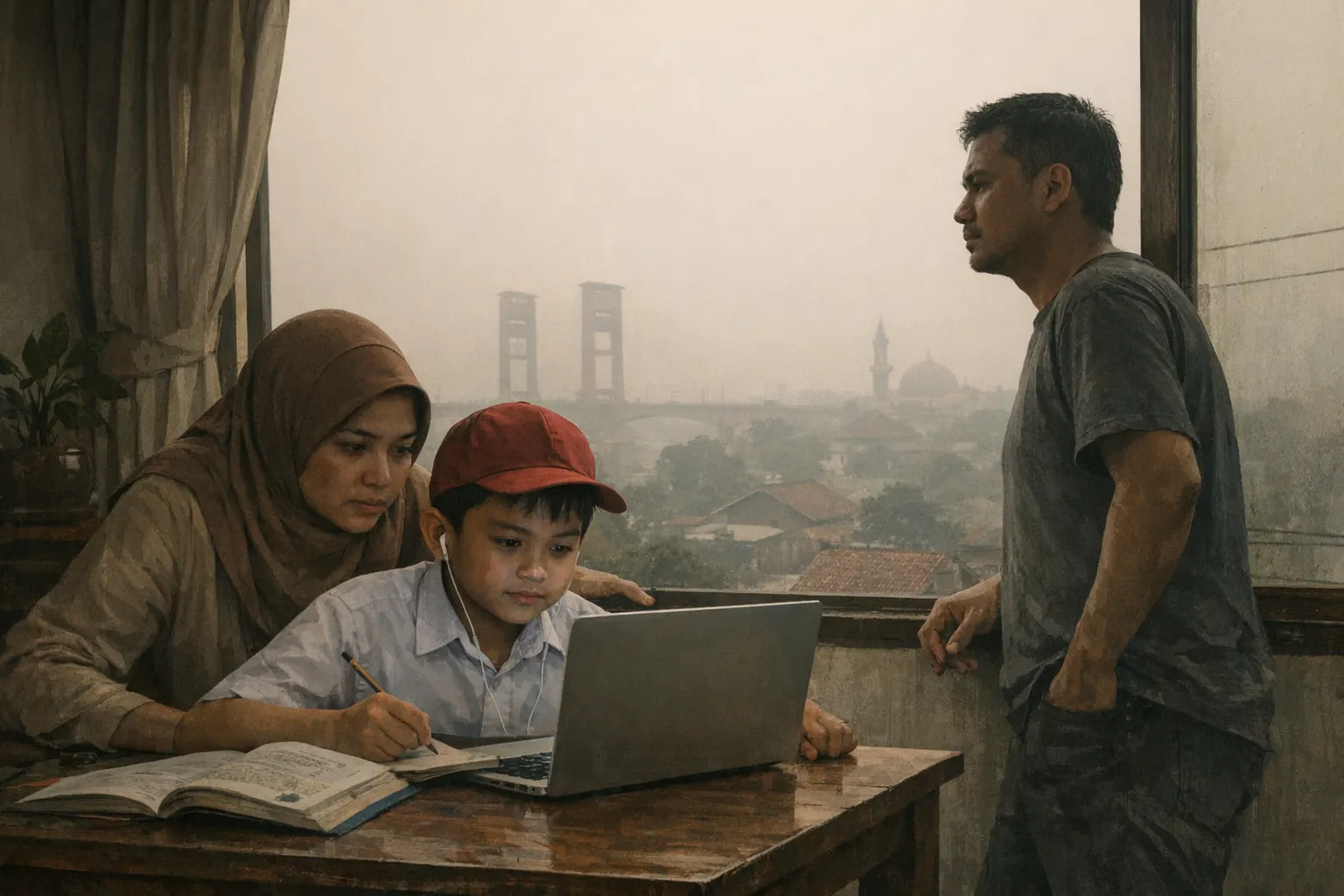 Kualitas Udara Palembang Buruk, PJJ Masih Berlanjut Kualitas Udara Palembang Buruk, PJJ Masih Berlanjut