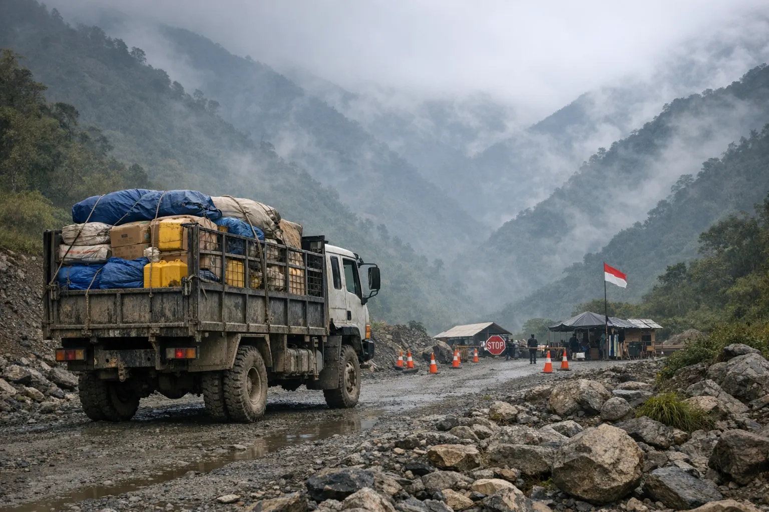 pembunuhan sopir oleh KKB di Wamena: Kronologi