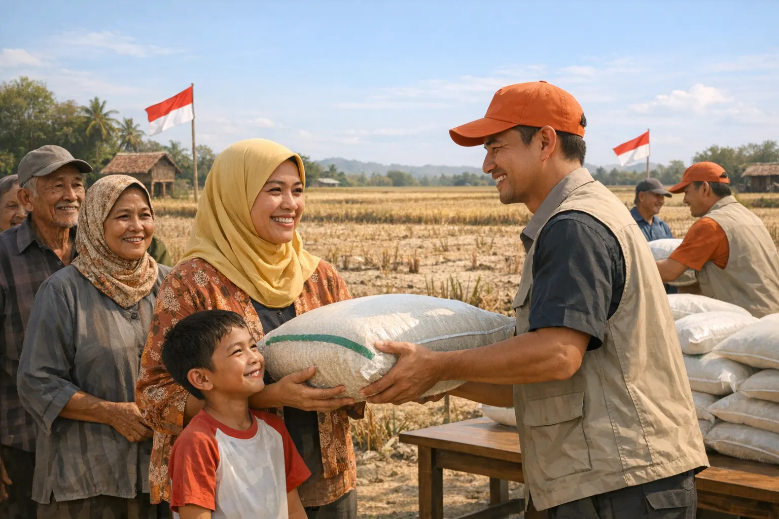 bantuan beras Indonesia Dilanjutkan hingga Desember
