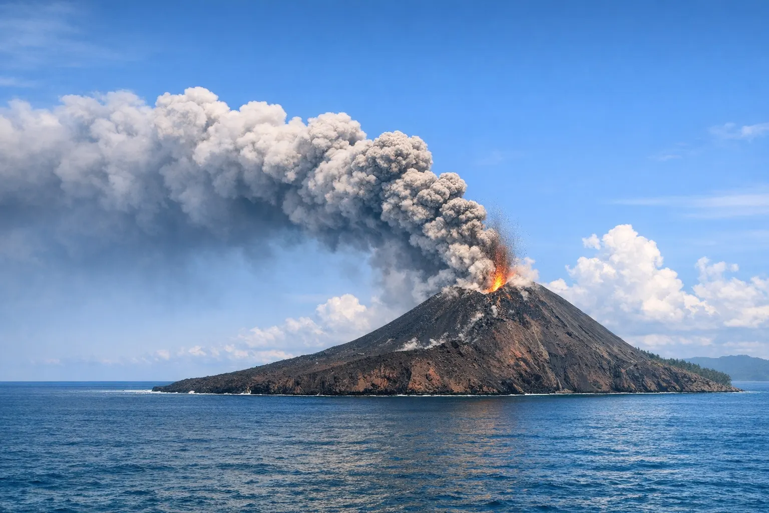 Abu Vulkanik Anak Krakatau Menjauhi Indonesia Abu Vulkanik Anak Krakatau Menjauhi Indonesia