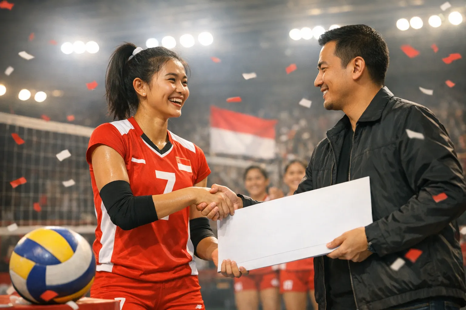 Timnas Voli Putri Indonesia Dapat Bonus dari Moji