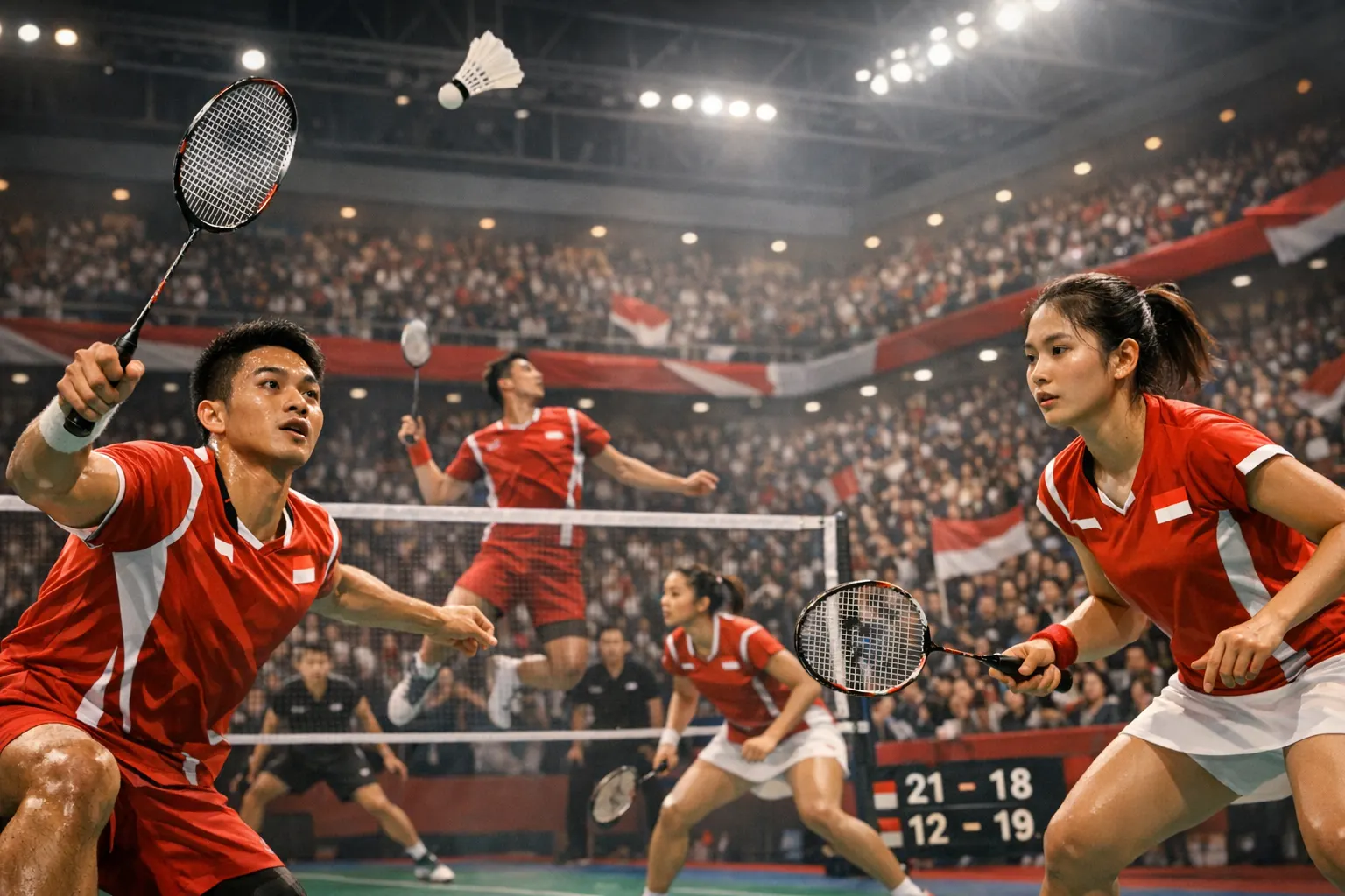 Tim Bulutangkis Indonesia di Asian Games 2026 Aichi