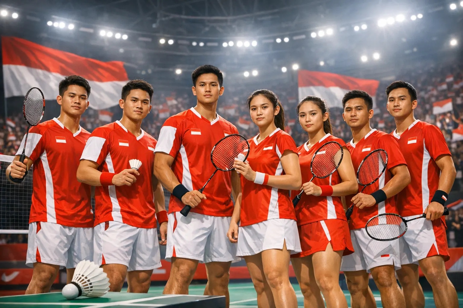 Skuad Bulutangkis Indonesia: Dukungan BNI Asian Games